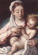 unknow artist The madonna and child Spain oil painting artist